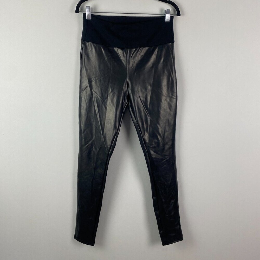 SPANX Black and Metallic Leggings